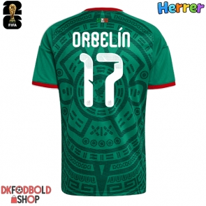 Mexico Orbelin Pineda #17 Hjemmebanetrøje VM 2026 Kort ærmer